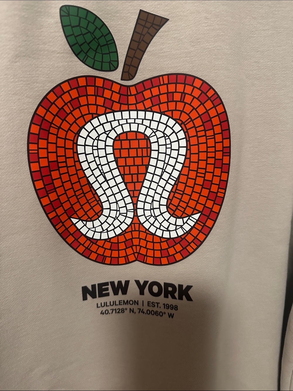 lululemon athletica New York Mosaic Apple Crewneck Sweater - Taupe - Picture 7 of 8
